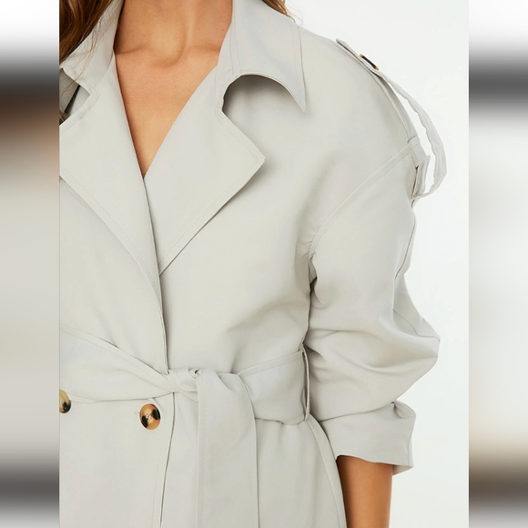 Trendyol trench coat SZ 8 US - Picture 2 of 13